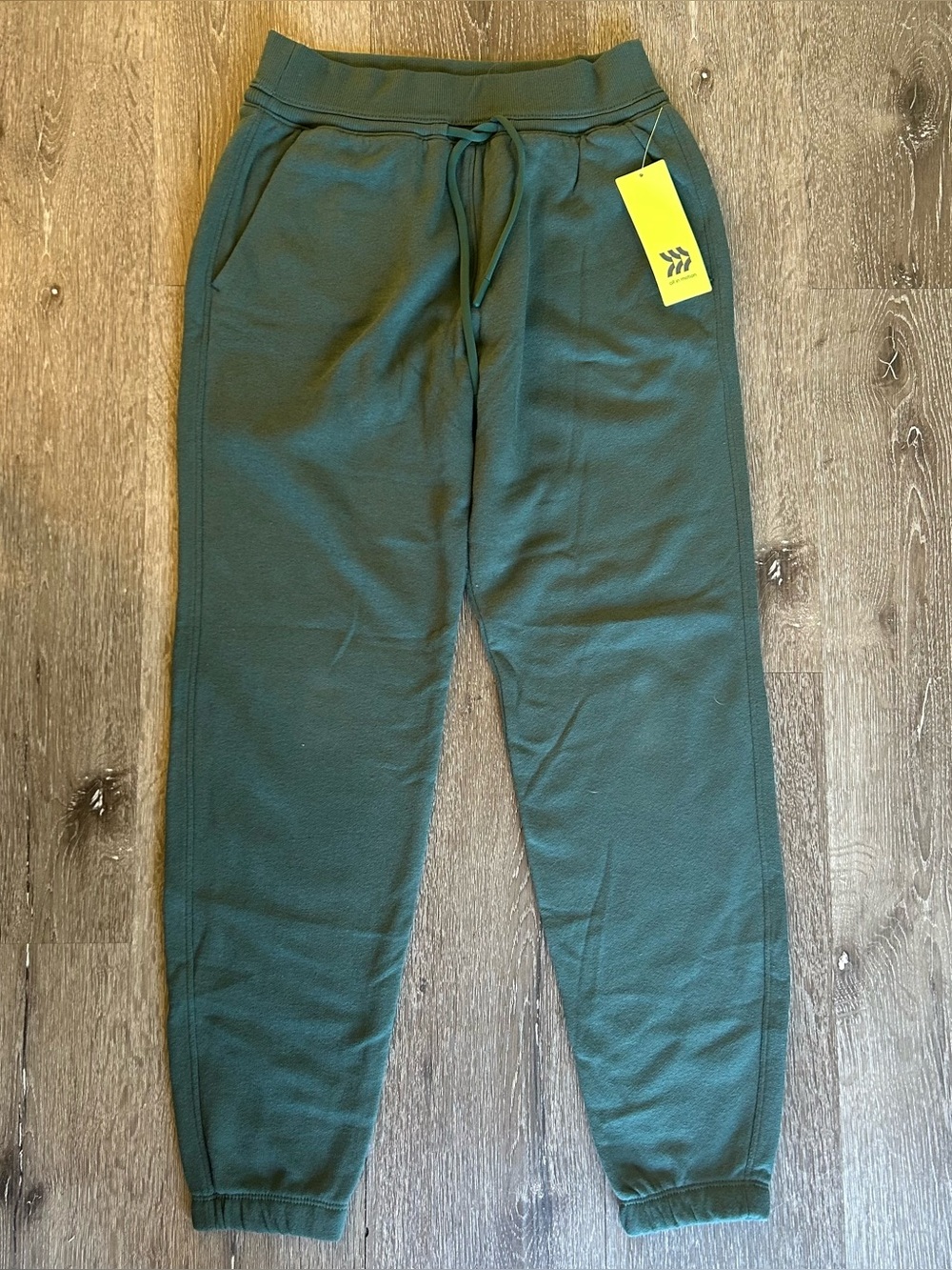 NWT XS Green Fleece Lined All in Motion Joggers